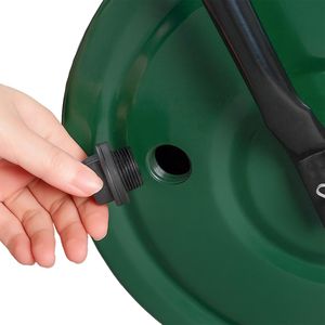 Rullo per Prato in Acciaio Resistente da 16 Pollici, Rullo Manuale a Forma di U con Manico Verde, Compattatore da Giardino Riempibile con Acqua o Sabbia - Product Image 5