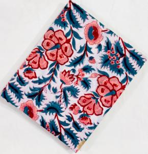 Tela 100% algodón suave y puro con estampado floral para ropa - Túnica india para vestidos, cortinas, ropa de dormir, juguetes, ligera - Product Image 1