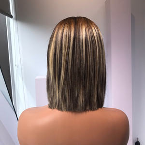 Blonde 13x4 densité 250% pour dentelle frontale Piano perruque saine luxe vietnamien Remy cheveux tissage Extension expédition rapide - Product Image 1