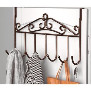 Classic Iron Door Hanger Decorative Wall <b>Hooks</b> For Home Entryway Bedroom <b>Bathroom</b> Storage Solution - Product Image 2