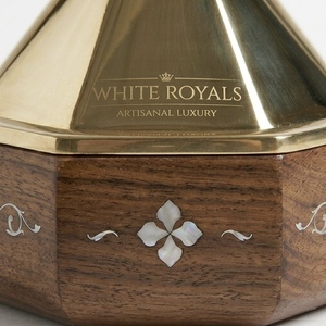 Cacerola Premium con Base de Madera de Nogal, Incrustaciones de Madreperla y Tapa de Acero Inoxidable Pulido, Juego de Buffet para Majlis - Product Image 2