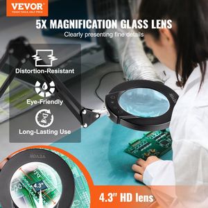 5X LED Floor <b>Magnifying</b> <b>Glass</b> with <b>Light</b> and Stand 5 Color Modes 3-in-1 Product - Product Image 2