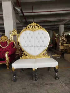 Phong cách Pháp Ghế sofa đơn Cung điện đám cưới tình yêu ghế phong cách Châu Âu Vua ghế câu lạc bộ chạm khắc trang trí cao trở lại hình ảnh - Product Image 2
