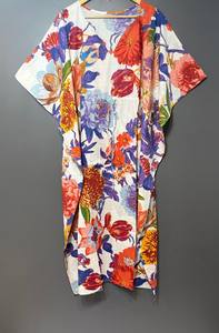 ชุดคลุมยาวลายสัตว์ คอวี ทรงปล่อยชายระบาย ผ้าฝ้ายอินเดียเนื้อนุ่ม แต่งลูกไม้ เหมาะสำหรับใส่ไปทะเล ของขวัญเพื่อนเจ้าสาว สำหรับผู้หญิง - Product Image 2