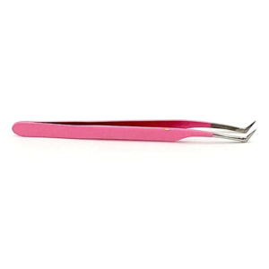 Pink Powder Coated Eyelash Tweezers Set Stainless Steel Professional Lash <b>Tools</b> for Russian Volume Extensions - Product Image 1