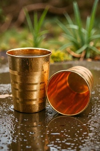 Artesanía en cobre, artículos metálicos hechos a mano en cobre, artículos esenciales para servir en cobre, utensilios de cocina ecológicos de cobre, jarra reutilizable de cobre - Product Image 3