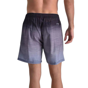 Shorts de bain pour hommes à séchage rapide, dégradé, légers, pour la plage, en polyester, avec taille élastique et cordon de serrage - Product Image 6