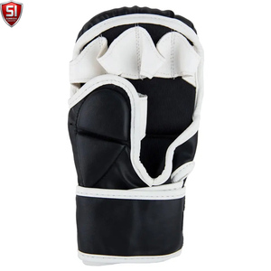 ถุงมือ MMA คุณภาพสูงสำหรับการฝึกซ้อม ผลิตตามสั่ง ทำจากหนัง PU กันลื่น สายรัดข้อมือปรับได้ ปิดด้วยแถบตีนตุ๊กแก สำหรับผู้ใหญ่ - Product Image 4