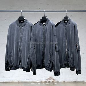 Cremalleras de desgaste de alta calidad de peso pesado Lavado en blanco Zip up Hoodie Vintage Style Hoodies - Product Image 1