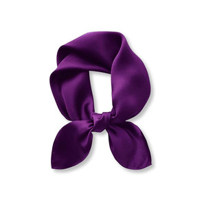 Pañuelo Cuadrado de Seda de Morera 100% Pura de 68 cm - Pañuelo Ligero de Color Sólido para Cabello, Cabeza y Cuello para Mujer - Product Image 3
