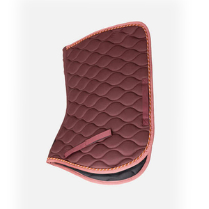 Tapis de selle de dressage avec doublure en polaire, extérieur en coton, sangle de maintien durable, couleur bordeaux, pour l'entraînement des chevaux - Product Image 4