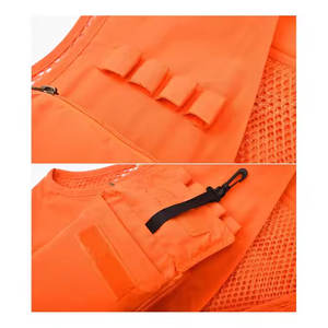 Gilets de chasse personnalisés pour adultes, coupe ajustée, sans manches, en toile imperméable, respirante et coupe-vent, imprimé camouflage, plusieurs modèles - Product Image 4