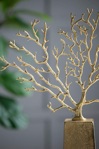 Adorno de Árbol Decorativo para el Hogar con Acabado Dorado, para Mesa y Decoración de Sala de Estar, Adorno de Lujo para la Entrada de la Oficina - Product Image 2