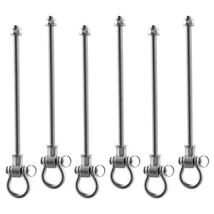 Set di 6 Supporti per Altalena Resistenti, Capacità di Carico 850 Libbre, Cuscinetti Lisci in Acciaio Inox, Max 500kg, Uso Domestico - Product Image 1