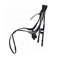 Ensembles de bridons en cuir pour chevaux, fabrication indienne, commande en gros, quincaillerie en acier inoxydable, tailles personnalisées, votre propre marque pour les produits équestres