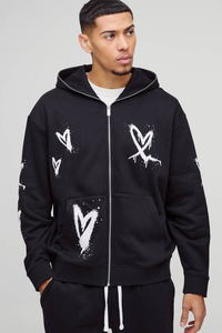 เสื้อฮู้ดดี้ทรงบ็อกซี่หนา 370/430 แกรม ผ้าฝ้ายฟลีซ 100% สำหรับผู้ชาย ทรงปกติ สั่งทำได้ เป็นมิตรกับสิ่งแวดล้อม ระบายอากาศได้ดี แบบครอป - Product Image 4