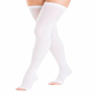 NeoLife Thigh High <b>Compression</b> Stockings Open Toe | Breathable Support <b>Socks</b> for Varicose Veins Circulation Support <b>Women</b> Fit - Product Image 2