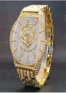 Montre en Moissanite Diamant de Qualité Export, Bijoux de Luxe Hip Hop VVS Iced Out, Design Bling Personnalisé Disponible en Gros - Product Image 5