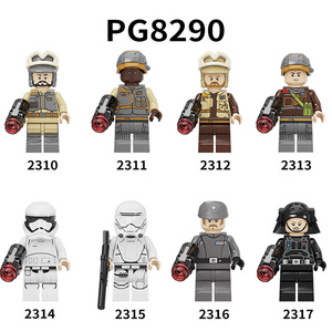 Ensemble de figurines de soldats spatiaux de science-fiction en blocs de construction en plastique ABS, compatibles avec les briques, collection de personnages, jouet pour enfants et vente en gros - Product Image 2