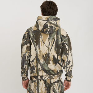 Sudadera con Capucha Táctica de Camuflaje sin Cordón para Hombre, Sudadera con Capucha de Algodón/Poliéster de 350 GSM con Logotipo Personalizado, Sudadera con Capucha para Hombre - Product Image 2
