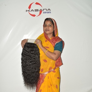 Extensions de cheveux indiens Remy, closure en dentelle 66, double trame, pour un look naturel et élégant inspiré des salons - Product Image 5