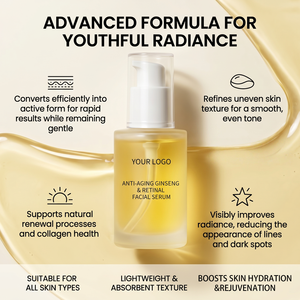 Retinal Liposome 2% Anti-Aging Serum | Black Ginseng + Bakuchiol + Peptides | 30ml Face Serum | OEM/ODM Custom Label - Product Image 4