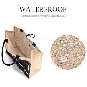 Bolsa de Compras de Yute de Alta Resistencia con Costuras Reforzadas para Suministro a Granel - Product Image 4