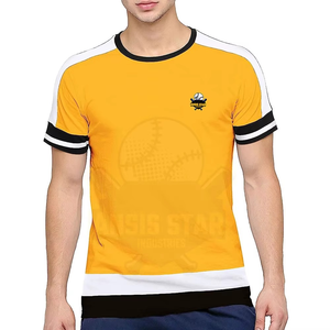 T-shirt Homme Streetwear Col Rond Manches Courtes Couleurs Personnalisées Faible MOQ Haute Qualité Séchage Rapide 100% Coton Respirant Vente en Gros - Product Image 1