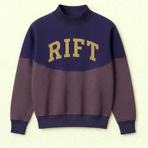 Sweat-shirt Mockneck Fresh Street à coupe classique en tissu éponge, chaud et décontracté pour l'hiver, brodé, écologique et tendance - Product Image 4