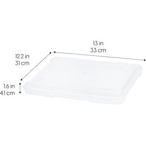 Lot de 10 boîtes de rangement portables en plastique pour jeux de société et loisirs créatifs avec couvercle à fermeture à clipser pour puzzles, magazines, etc. - Product Image 2