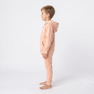 Conjunto de Sudadera con Capucha de Algodón Lavado al Ácido para Niños al por Mayor, Chándal Deportivo Personalizado con Cremallera Completa para Uso Diario Infantil - Product Image 6