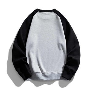 เสื้อสเวตเชิ้ตคอกลมแขนราแกลนสำหรับผู้ชาย สีพื้น ผ้าฝ้าย สวมใส่สบาย สไตล์ลำลอง สำหรับฤดูใบไม้ร่วง ทรงปกติ ผ้าถักเฟรนช์เทอร์รี่ - Product Image 5