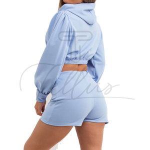 Conjunto Deportivo de Punto Largo con Capucha para Mujer, para Correr o Gimnasio, con Diseño de Logotipo Frontal, Alta Calidad, Personalizable, Nuevo Estilo - Product Image 6