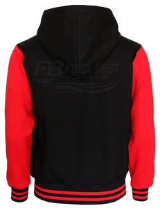 เสื้อแจ็คเก็ตเบสบอลทรงสลิมสำหรับผู้ชายและผู้หญิง สวมใส่ได้ในฤดูหนาว  แบบวาร์ซิตี้  รักษ์โลก ระบายอากาศได้ดี  บริการ OEM  รับผลิตตามแบบ - Product Image 3