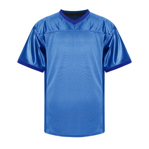 V-Neck Plus <b>Size</b> Front Custom Classic Style Summer Solid Pattern Short Quick Dry Breathable 100% Polyester American <b>Football</b> - Product Image 1