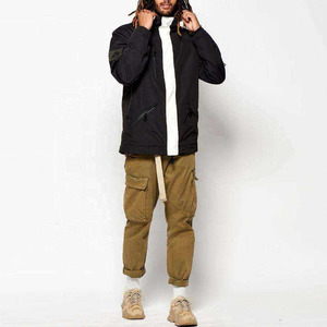 Ensemble veste de snowboard à capuche noire pour homme et pantalon cargo de ski, veste de ski d'hiver avec poches cargo latérales zippées, pour activités de plein air sur la neige - Product Image 6