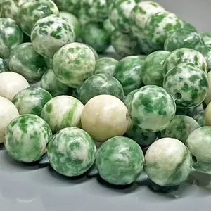 Natural Matte <b>Tree</b> Agate 6mm Smooth Round A Grade Gemstone Beads Strand Jewelry Making Wholesale - Product Image 5