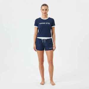 Women's Cotton Two Piece <b>Set</b> <b>Short</b> Sleeve T-Shirt With <b>Shorts</b> Casual Spring Summer Wear - Product Image 3
