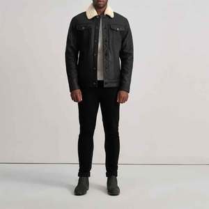 Trex Export Original Genuine <b>Leather</b> <b>Jacket</b> for <b>Mens</b> Classic Fashionable <b>Leather</b> <b>Jacket</b> Biker Motorcycle - Product Image 2