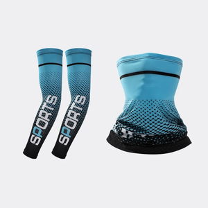 Ensemble de manchons de compression personnalisés et cache-cou, protection UV, rafraîchissant, pour le sport, imprimé dégradé demi-ton 2026 - Product Image 1