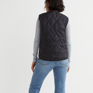 <b>Women's</b> Packable Puffer Vest Quilted Lightweight Winter <b>Jacket</b> <b>Sleeveless</b> Breathable Nylon Filling Windproof Casual Outerwear - Product Image 2