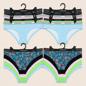 Cheap Wholesale Women's Panties Plain Solid Printed Cotton <b>Thongs</b> Bikini Briefs Bangladesh Apparel Surplus Stock Lot Underwear - Product Image 2