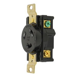 เต้ารับล็อคแบบอุตสาหกรรม Hubbell รุ่น NEMA L5-20 รุ่น WJ-6321B 20A 125V สำหรับการเชื่อมต่อที่ปลอดภัย - Product Image 2