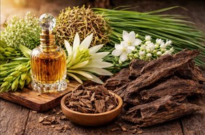 ALOURA <b>OILS</b> Majmua Oudhi Attar <b>Oil</b> 100% Pure Steam Distilled Herbal Woody Aromatherapy Natural Organic Sandalwood Long-Lasting - Product Image 2