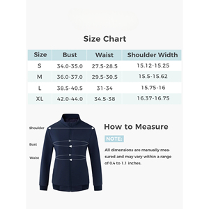 Veste de sport en polaire pour femme avec options de broderie, fermeture éclair intégrale, col montant, tenue de travail médicale pour infirmières - Product Image 5