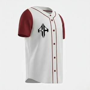 Camiseta de Béisbol de Primera Calidad, Transpirable, con Estampado Digital, 100% Poliéster, Cuello en V, Manga Corta, por RIVIAN ATLANTIC - Product Image 3