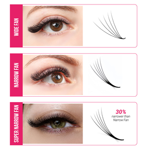 Charmlash Wholesale Mink <b>Lashes</b> Premade <b>Lash</b> <b>Fans</b> 16 To 20 Mm Mega Volume Eyelash Trays Mid Stem Heat Bonded Cruelty-free D Curl - Product Image 1