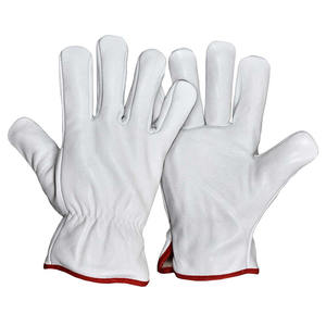 Heavy-Duty Cowhide Grain Leather <b>Driver</b> <b>Gloves</b> Soft and Comfortable Abrasion Heat Resistant - Product Image 3