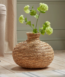 Jarrón Bohemio de Mimbre Natural Tejido a Mano de Alta Calidad, Jarrón Decorativo de Mimbre, Tamaño Personalizado para Interiores Elegantes de Estilo Rústico - Product Image 2