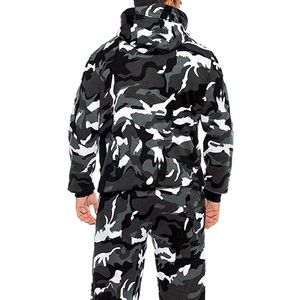 Mens <b>Tracksuit</b> <b>Camouflage</b> Hooded <b>Tracksuit</b> Full Zip Casual Autumn Wear Polyester Side Pockets Regular Fit - Product Image 3
